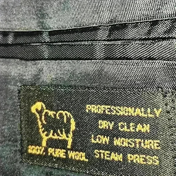 Sterling and Hunt Luxe Dark Navy Pinstripe 100% Wool Blazer Sz 42R EUC - Picture 5 of 14